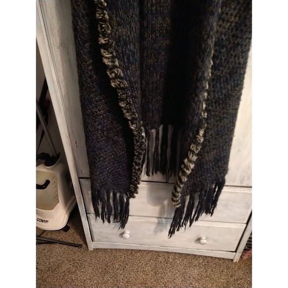 Escio Fringed Faux Fur Open Sweater Cardigan Xl Boho - Picture 3 of 11